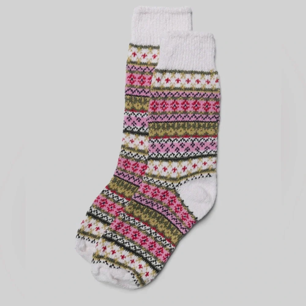 NWT American Trench Cotton Fair Isle Socks Size 6-10